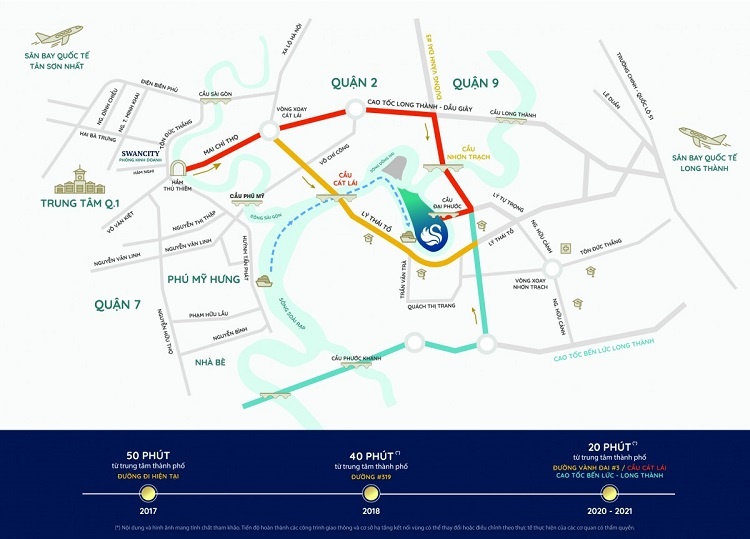 Vị tr&iacute; dự &aacute;n Swan Bay